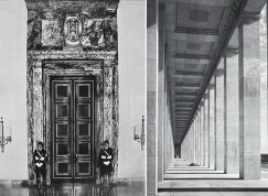 Puertas de la Nueva Cancillería con las iniciales de Adolf Hitler
