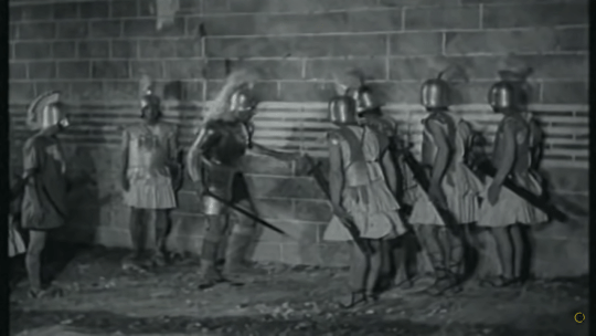 Soldados bizantinos preparándose para el asalto turco.