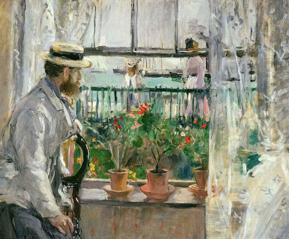 Berthe Morisot - Eugene Manet on the Isle of Wigh - 1875