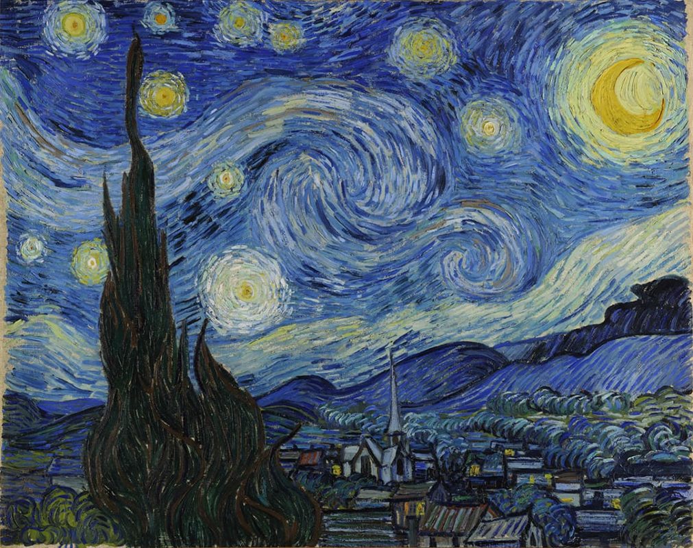 Van Gogh - La nuit etoilee - 1889 - Oil on canvas - MoMA - New York