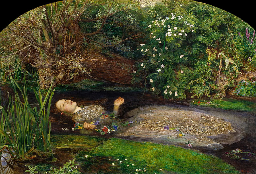 John Everett Millais - Ophelia - 1852